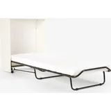 Klappbett mit Matratze und Latten 80x190 Atena - Weiß