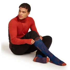 Icebreaker M Mer Ski+ Medium OTC Mountain Contour atlantis/agate/fervid (0I6) L