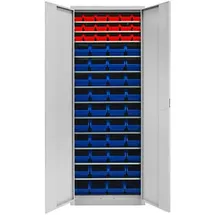 ADB Metallschrank 40829 lichtgrau 71,0 x 30,0 x 195,0 cm, aufgebaut, 1 St.