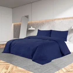 Bettwäsche-Set Marineblau 260x220 cm – Komfort & Eleganz in Mikrofaser