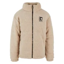 Karl Kani Retro Teddy Puffer Jacket - Beige - S