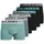 JACK & JONES Retro Boxershorts blau/schwarz S 6er Pack