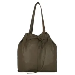 Greenburry Nappa Beuteltasche Leder 37 cm olive