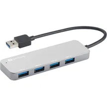 Sandberg USB 3.0 Hub 4 x SuperSpeed USB3.0 - Silber,