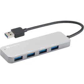 Sandberg USB 3.0 Hub 4 x SuperSpeed USB3.0 - Silber,