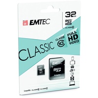 Emtec microSD Class 10 Classic + SD-Adapter 32 GB