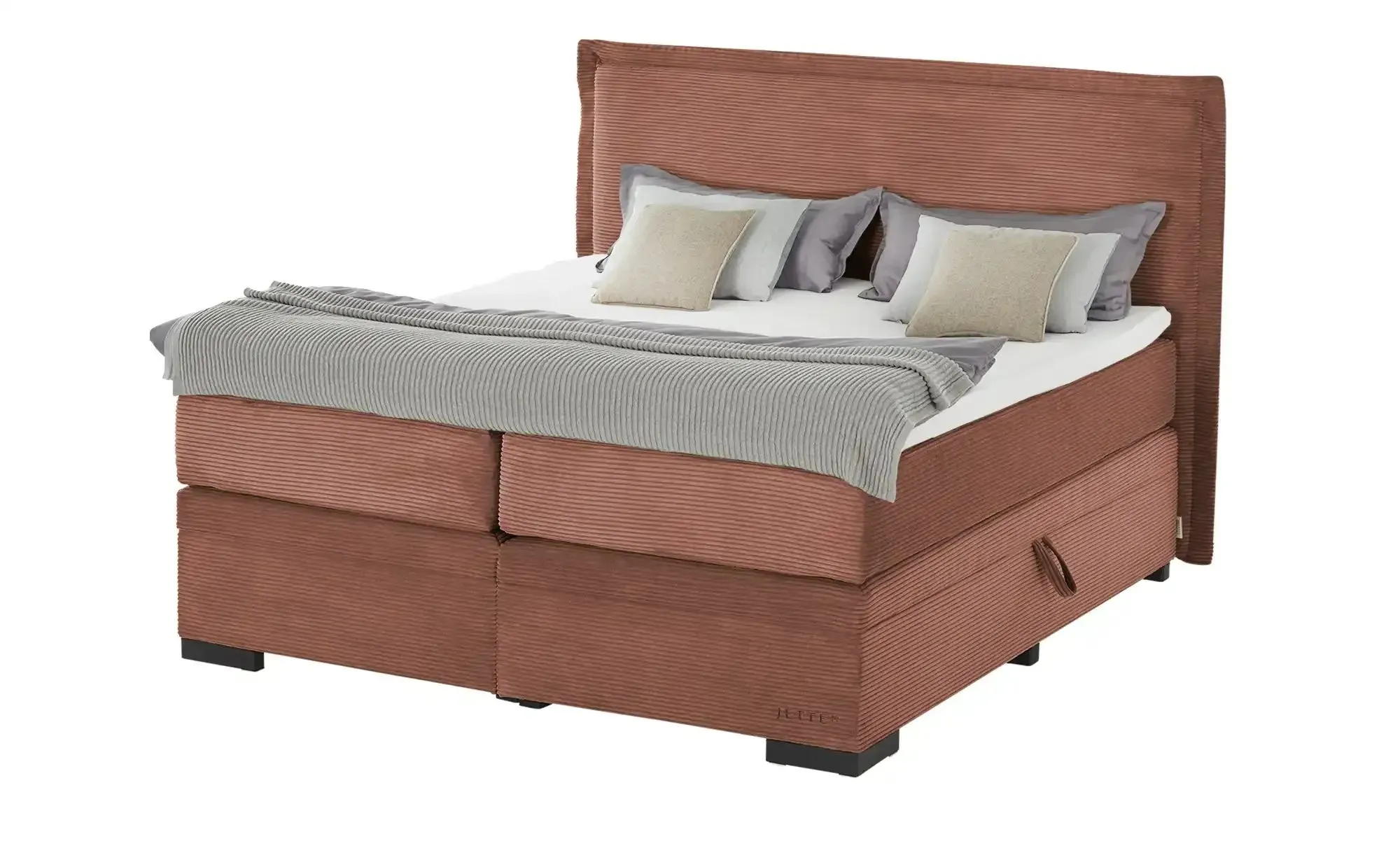 Jette Home Boxspringbett mit Bettkasten  Adapt , beige , Maße (cm): B: 222 H: 132