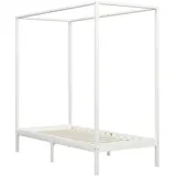 vidaXL Himmelbett 100 x 200 cm Weiß
