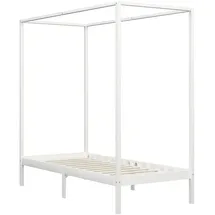 vidaXL Himmelbett 100 x 200 cm Weiß