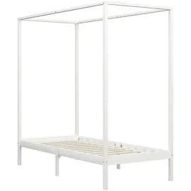 vidaXL Himmelbett 100 x 200 cm Weiß