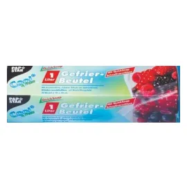 Papstar STARPAK Gefrierbeutel QuickSnap 1,0 l, 20 St.