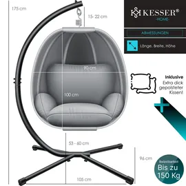 Kesser Luxe Hängesessel Grau