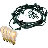 satisfire LED Lichterkette 5 m schwarz