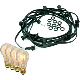 satisfire LED Lichterkette 5 m schwarz