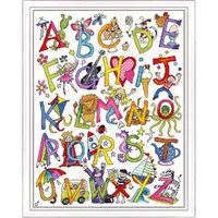 Bothy Threads Kreuzstich-Set Alphabet Spaß Zählmuster