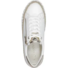 Marco Tozzi Plateau Sneaker Damen Beige/Weiß 37