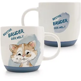 NICI Tasse 0,4 l Blau 2 St.