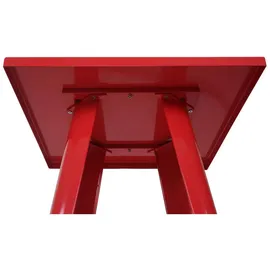 chefgastro Stehtisch 105 x 60 x 60 cm Rot