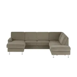 meinSofa Wohnlandschaft Mit verschiedenen Funktionen verfügbar Jana , braun , Maße (cm): B: 309 H: 87 T: 235