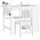 SoBuy Kindersitzgruppe KMB60 1 Tisch 1 Stuhl Kiefer weiß