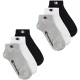 Champion 6er Pack Kurzsocken Grau/Schwarz/Weiß 39-42