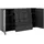 manjana möbel Style 180 x 98,7 x 40 cm Anthrazit / Schwarz