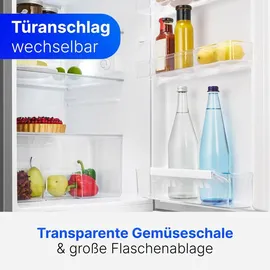 Bomann VS 2195 Kühlschrank (134 l, 850 mm hoch, Edelstahl)