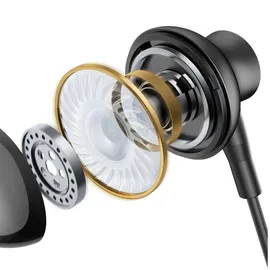 Joyroom JR-EC07 USB-C In-Ear-Kopfhörer aus Metall Schwarz