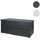 Mendler Gartentruhe HWC-J56, Aufbewahrungsbox Auflagenbox Truhe, Wasserdicht Metall Edelstahl 69x185x85 783l - anthrazit