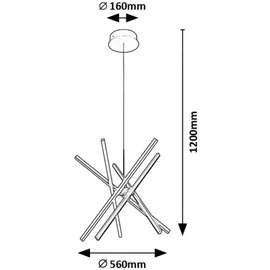 Rabalux 72267 | LED-Hängeleuchte an Schnur Matilde LED/48W/230V 4000K