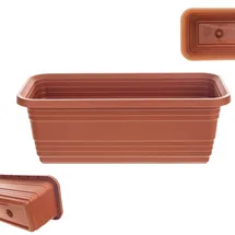 Kadax Blumenkasten 40 x 11,5 x 14,5 cm Ziegelrot