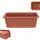 Kadax Blumenkasten 40 x 11,5 x 14,5 cm Ziegelrot