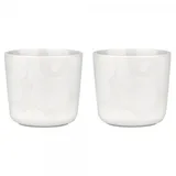 Marimekko Oiva Unikko Kaffeetasse 0,2 l Weiß 2 St.