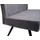 Mendler Esszimmer-Set HWC-K16, 2er-Set Stuhl+Sitzbank Esszimmergruppe Sitzgruppe Esszimmergarnitur, Samt Metall - dunkelgrau