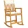vidaXL Schaukelstuhl mit Kissen 1 St. 55 x 70 x 106 cm braun