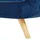 Beliani Bezug für Sessel Bernes Samtstoff Marineblau
