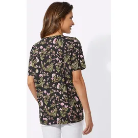 Classic Basics T-Shirt Kurzarm-Shirt Schwarz/Pink 44