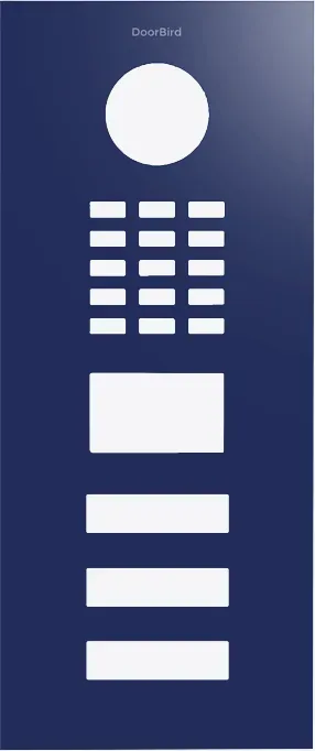 DoorBird D2103V Frontblende Nachtblau, Edelstahl, pulverbeschichtet, seidenmatt