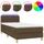 vidaXL Boxspringbett 100 x 200 cm Dunkelbraun
