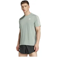 Adidas Own The Run 3 Stripes Kurzarm-t-shirt - Silver Green - S