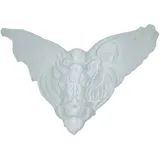 Erliway Natürlicher Selenit-Wasserspeier, 8,9 cm, Selenit-Quarzkristall, Wasserspeier-Figur, Heilstein, geschnitzte Ornamente für Reinigung,Schutz,spirituelle Heilung,Heimdekora,Geschenk