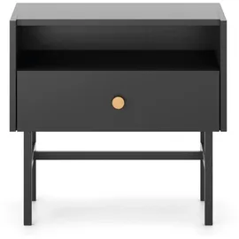 Selsey Nachtschrank Divenos 54,8 x 0 x 52 cm Schwarz