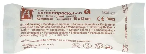 Verbandpäckchen Mullbinde 10 x 12 cm, First Aid Only