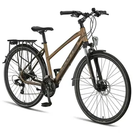 licorne bike gmbh Premium Touring Trekking Bike 28 Zoll RH 48 cm Damen gold