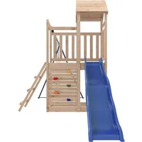 vidaXL Spielturm Massivholz Kiefer Braun