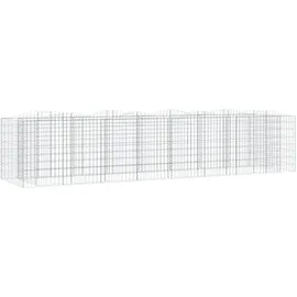 furnicato Gabionen-Hochbeet 400 × 100 × 100 cm