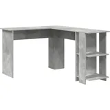 vidaXL Eckschreibtisch Beton Grau