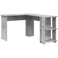 vidaXL Eckschreibtisch Beton Grau