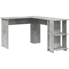 vidaXL Eckschreibtisch Beton Grau