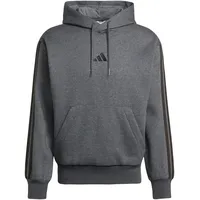 adidas Essentials 3-STREIFEN Hoodie dark grey heather-black S